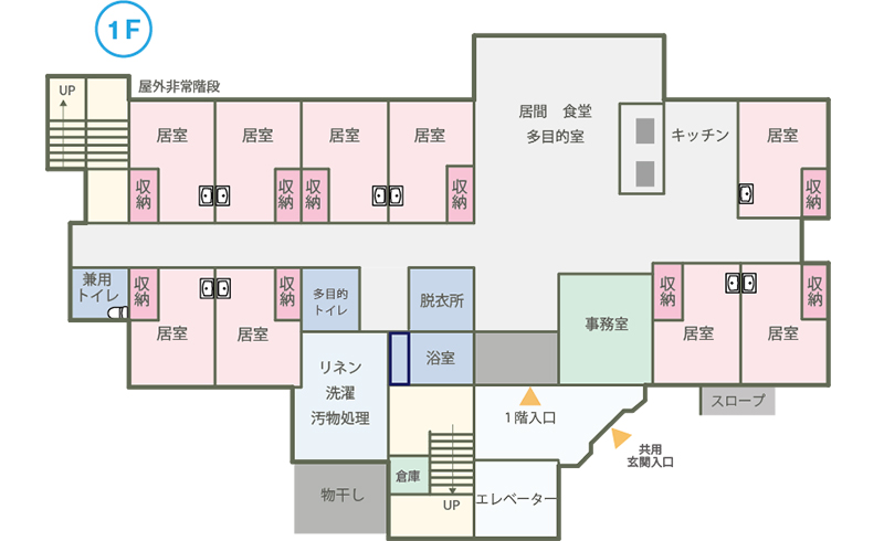 1Fフロアマップ
